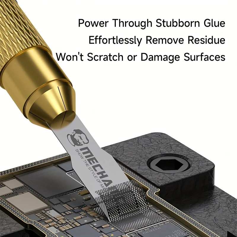 MECHANIC FS-51 Chip Motherboard Glue Removal Blade With Handle Efficient Chip CPU Degumming Thin Knife for Phone Repair Tool