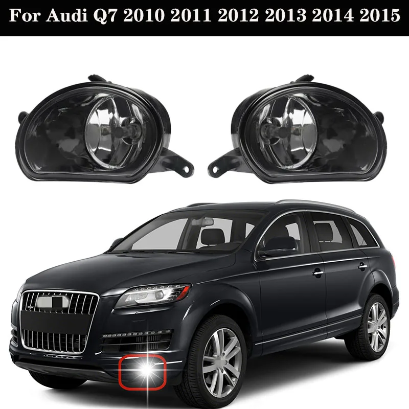 Car Front Bumper Fog Lamp For Audi Q7 2010 2011 2012 2013 2014 2015 Foglights DRL Headlights 4L0941699 4L0941700