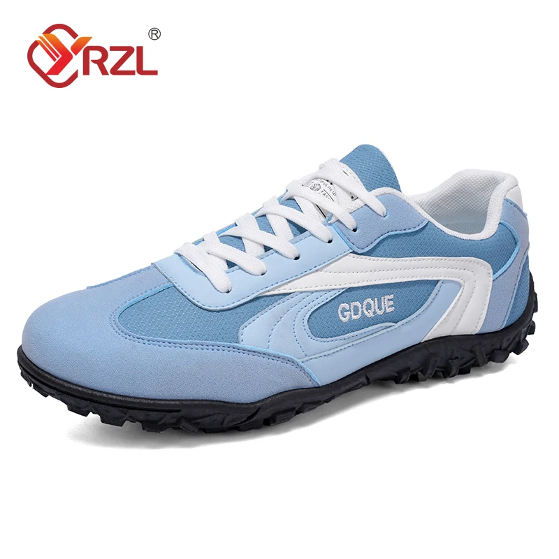 

YRZL Men's Sports Shoes Blue Color Block Sneakers Anti Slip Comfortable Fashion Running Shoes for Men Walking Sneakers Man Shoes