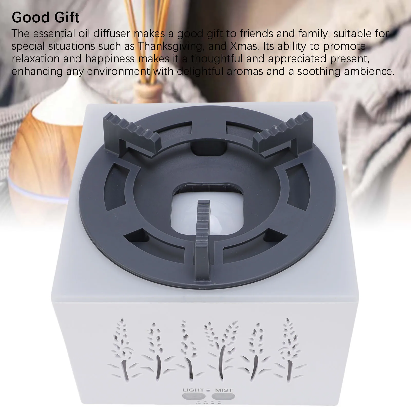 Difusor de aromaterapia 3 em 1 design multifuncional silencioso colorido luz ambiente chama perfume umidificador de ar para casa