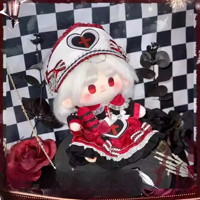 20cm Gra Miłość i głęboki kosmos Sylus Kawaii Cosplay Bawełniane ciało lalki Anime Dziewczyna Miękkie pluszowe figurki Kolekcja fanów Prezent