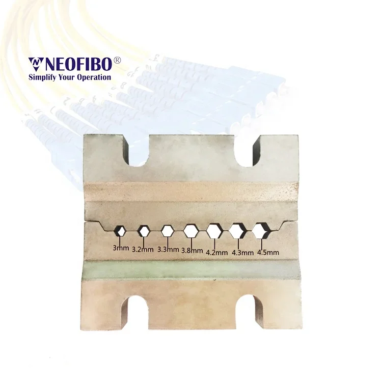 Neofibo crimping tool die Automatic Crimping Machine Width 8mm Customized for FCCM-3000A Fiber Optic Production Machine