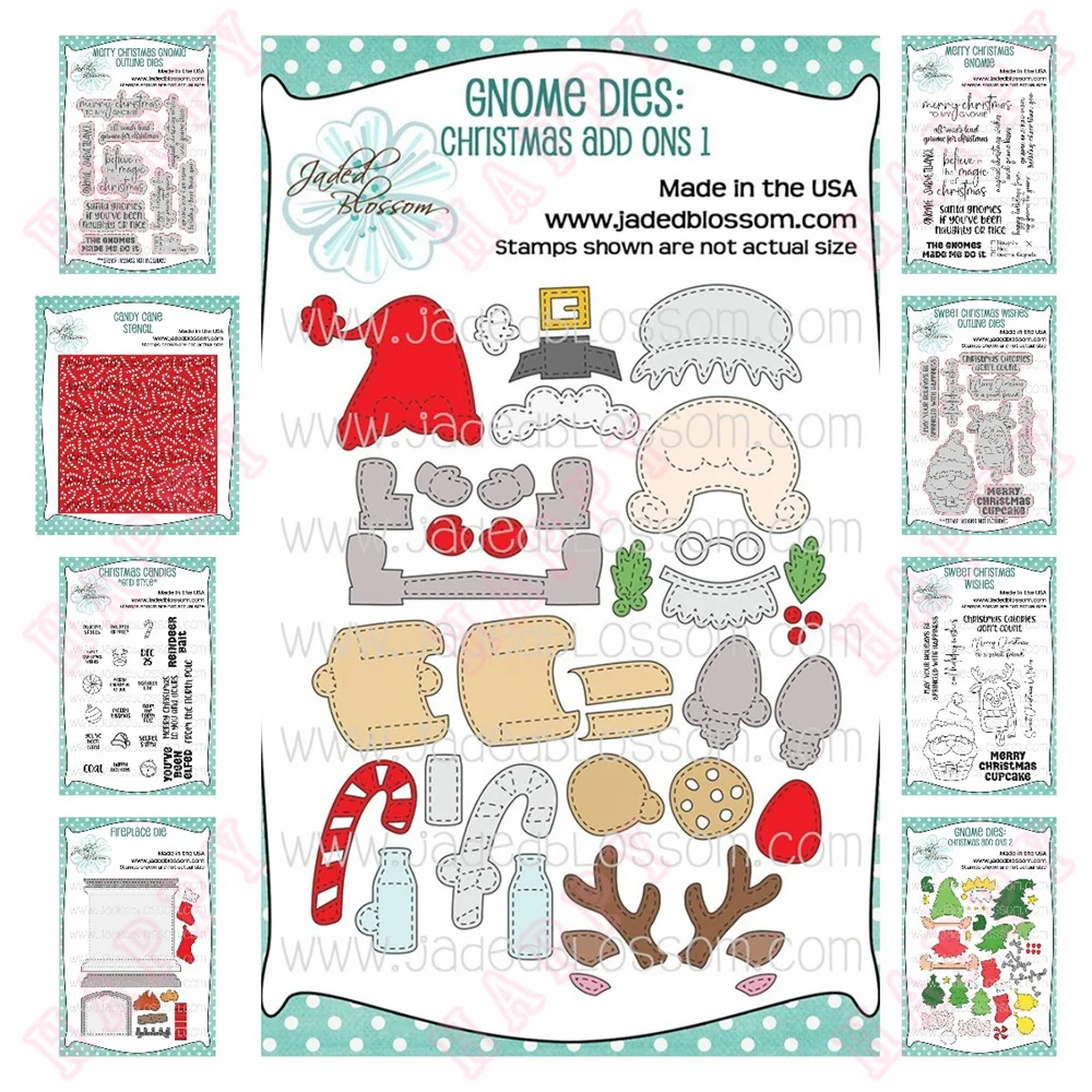 

Metal Cutting Dies Stencils Stamps Prepare Candy For Christmas Gnomes For DIY Scrapbooking Paper Card Make Decoration Craft Mold