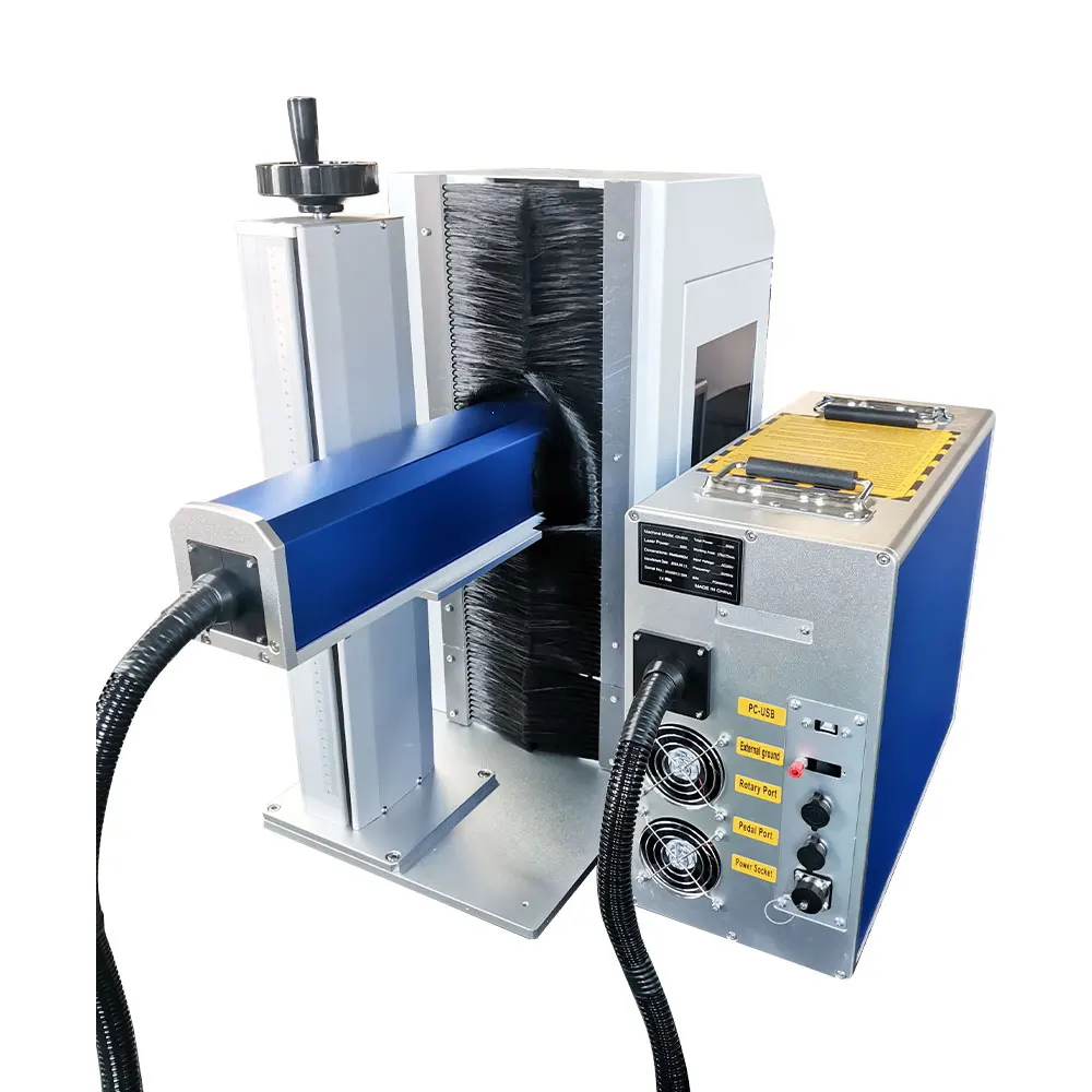 Affordable  Fiber Laser Marking Engraver 30W Entry Level for Aluminum Plastic Nameplate Printing