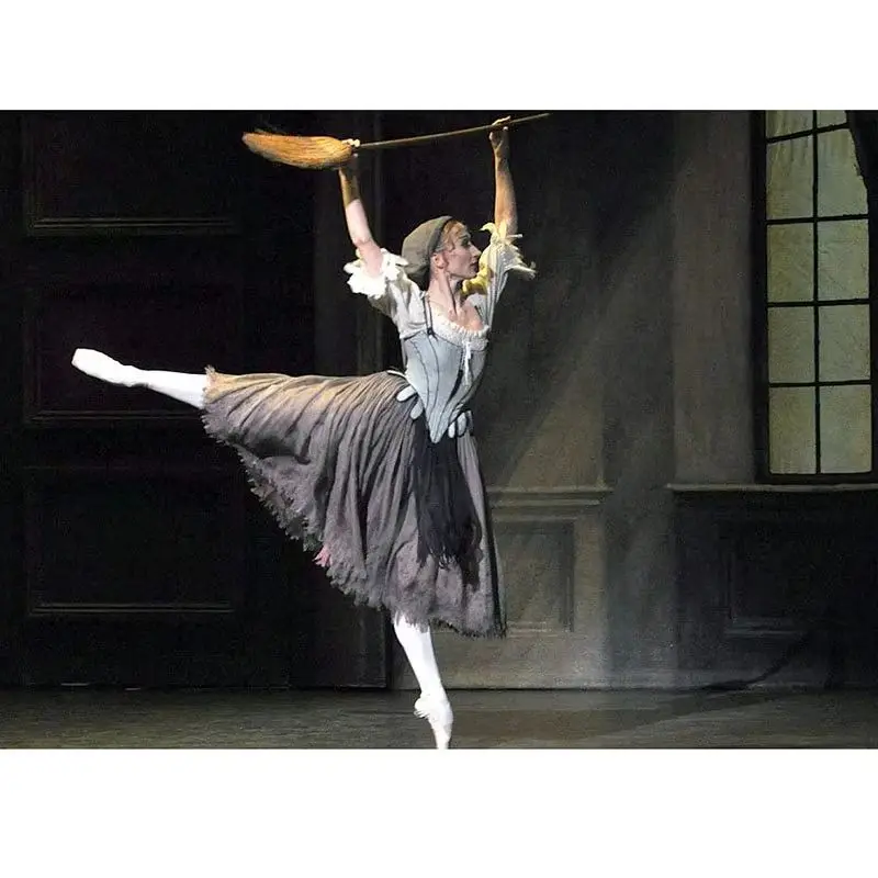 

Custom Made Cinderella Ballet Dress Grey Brown Long Balet Dresses, Giselle Ballet Long Dresses