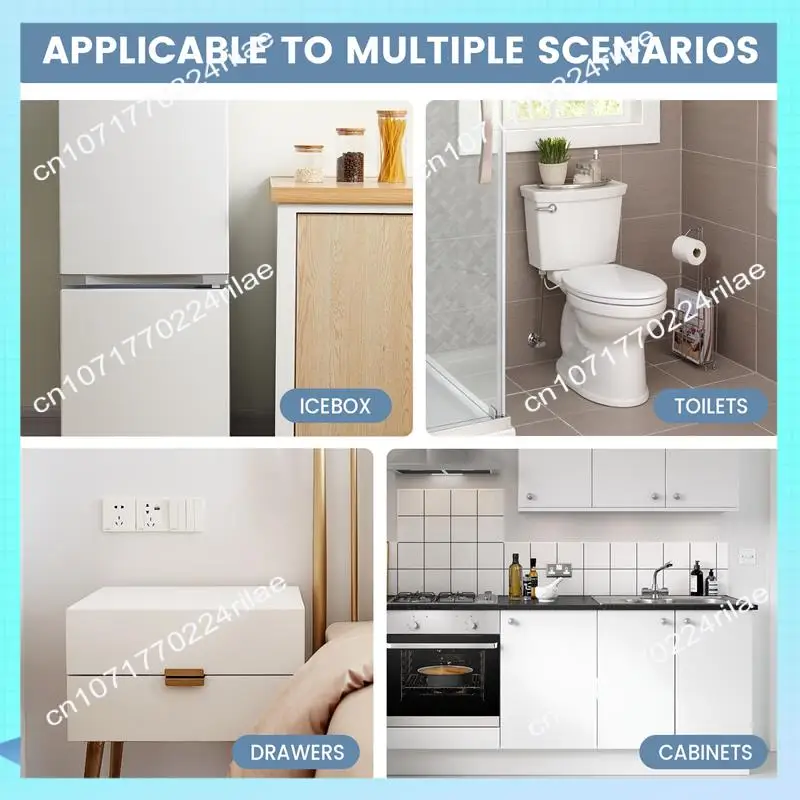 A17Z Refrigerator Lock, Mini Fridge Lock With Key For Adults, Lock For A Fridge, Cabinet Door(White 2Pack)