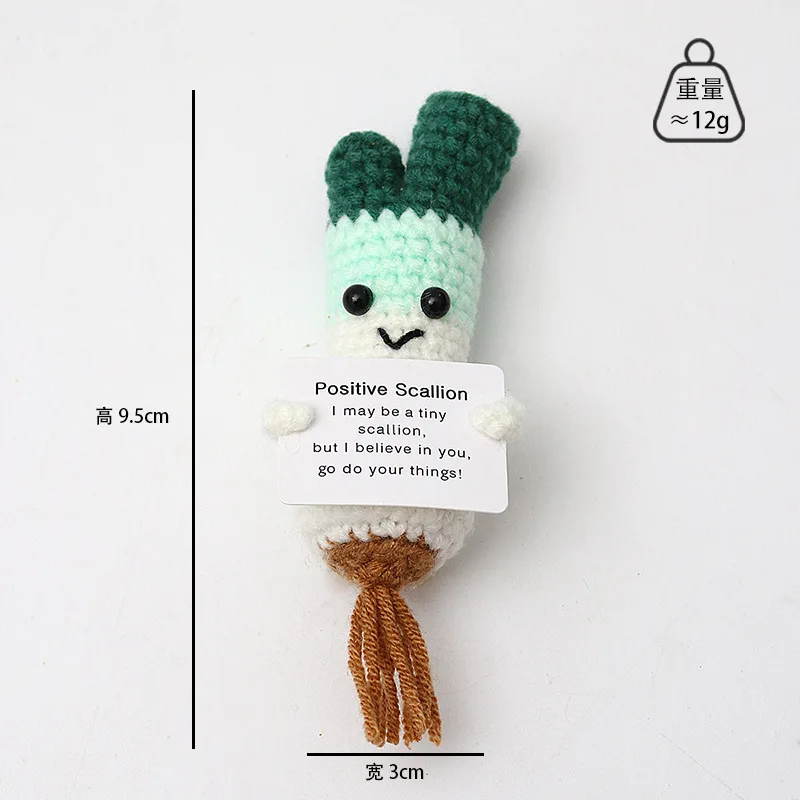 Gehäkelte Tierfiguren zur Emotionalen Unterstützung, Lustige Geschenke für Freunde, Tisch- und Bücherregal-Dekoration – Detail 4