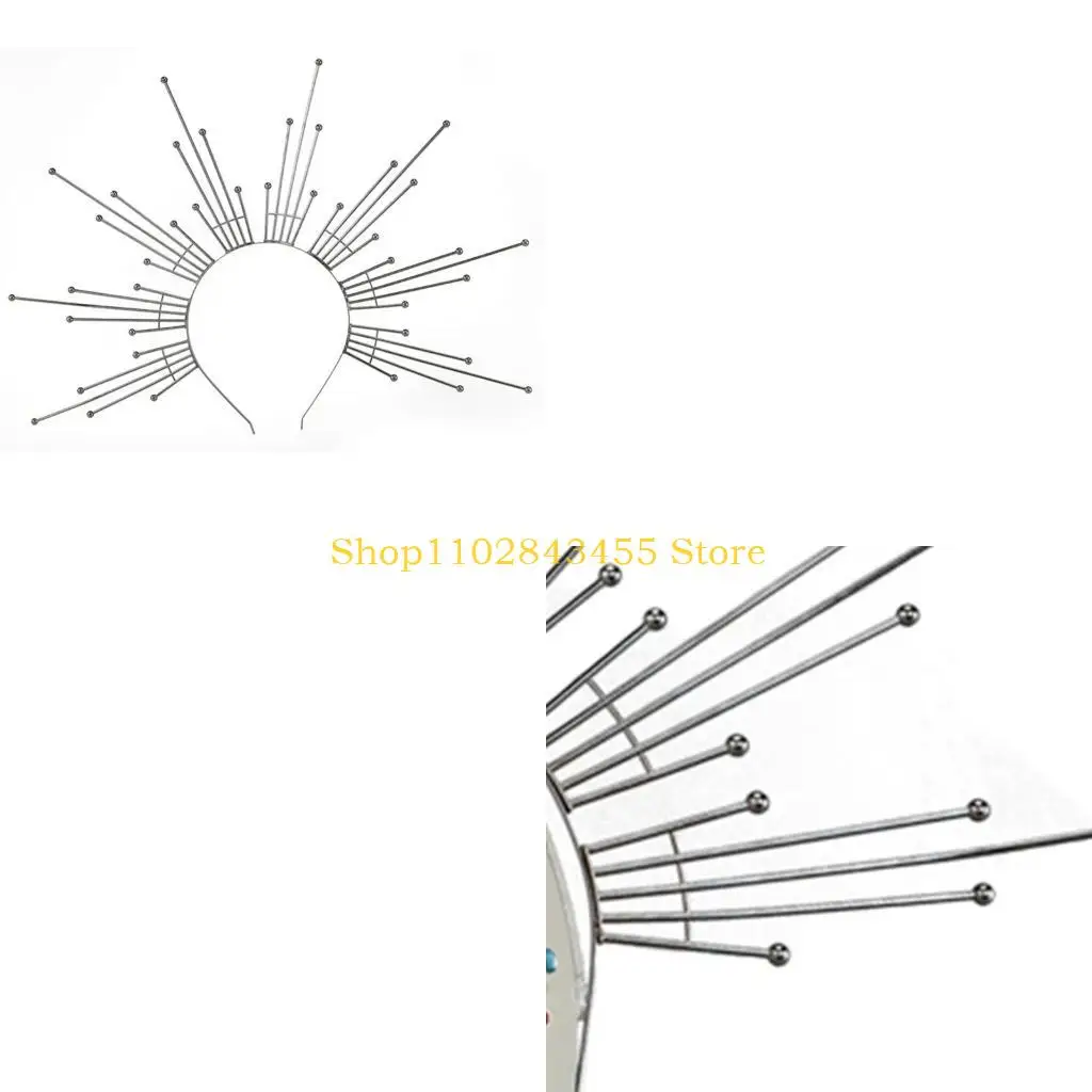 

49MC Мэри HaloCrown Повязка на голову в стиле Лолиты Головной убор в виде короны с шипами Головной убор богини