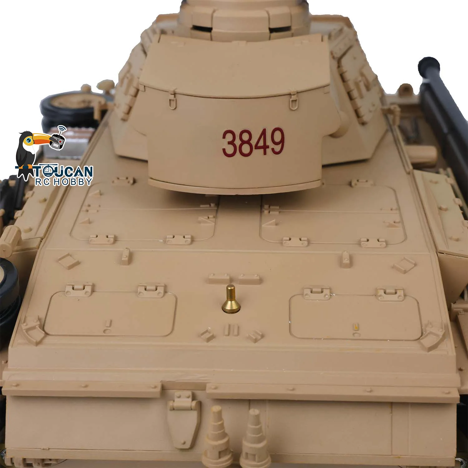 

HENG LONG 1/16 7.0 Plastic German Panzer III H RTR RC Tank 3849 360° Turret Rotation BB Shoot Ready to Run Vehicle