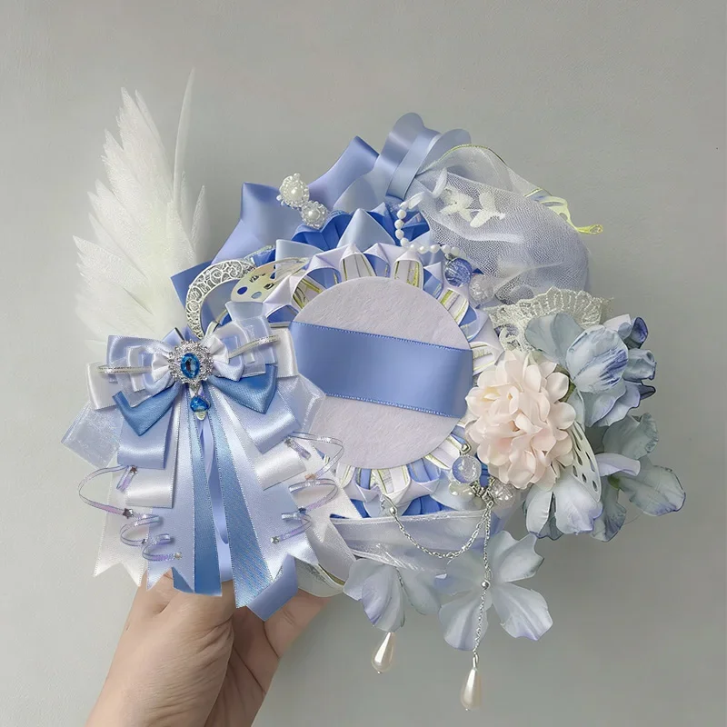 1pc Itabag Decoration Accessories Double Layer Ribbon Bow Bag Pendant DIY Handmade Lolita Anime Periphery Accessories