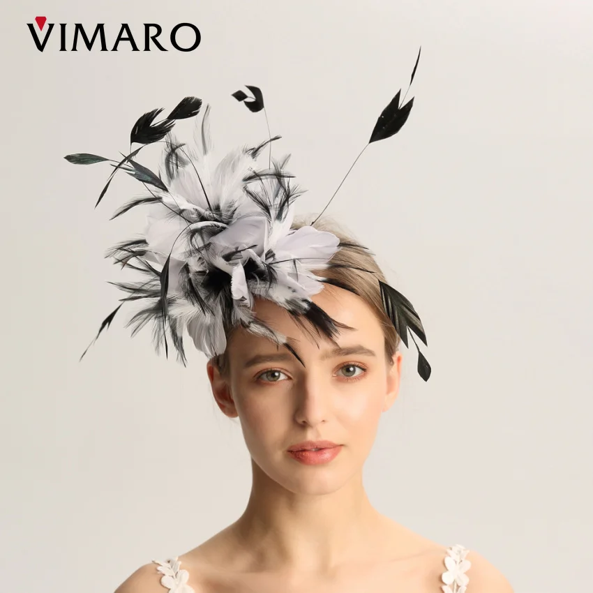 VIMARO Pink Fascinator Hats for Women Wedding and Church Fascinators for Women Elegant Hair Accessories