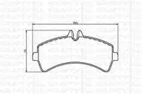 

7010042 brake pad for rear CRAFTER SPRINTER 2.5TDI 06