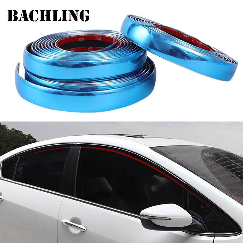 

Universal Car Chrome Body Strip Bumper Auto Door Protector Moulding Styling Trim car Lamp Sticker window trim Bumper Protector
