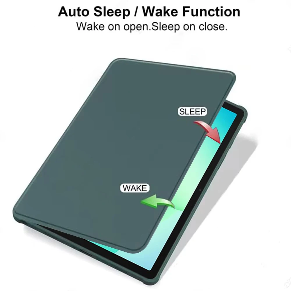 360° Rotating Case For Samsung Galaxy Tab A9 A11 8.7'' 2025 2023 X110 X133 Swiveling Stand Clear Back Cover With Pencil Holder