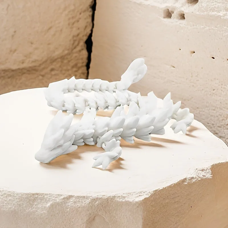 1 Stück 3D-gedruckte Edelstein-Drachenfigur – schillernde Kunststoff-Schreibtischdekoration, ideal für Schlafzimmer und Büro, perfektes Geschenk für Weihnachten – Detail 7