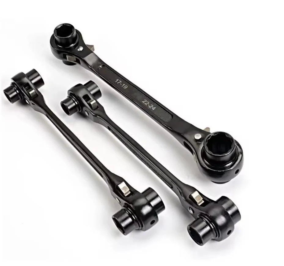 

1pc 8 in 1 Dog Bone Ratchet Wrench Set, Double-Sided Automatic, Adjustable Steel, Multifunctional, Very Useful, for Easy Work