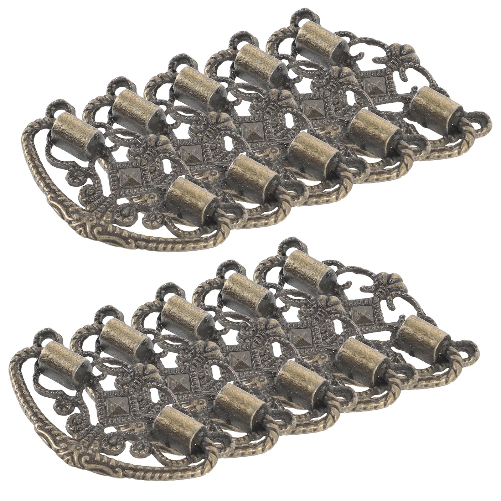 

10Pcs Vintage Metal Drawer Pull Handles Cabinet Handles Furniture Door Pulls Dresser Drawer Hardware Decorative