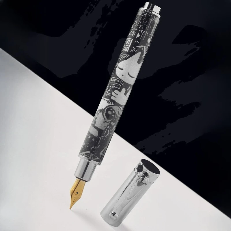 

Новая магнитная ручка WRITE BEAST со скидкой, роскошные акриловые перьевые ручки ручной работы F 0,5 мм, драгоценная смола, чернильная ручка, коллекция, бесплатный чехол