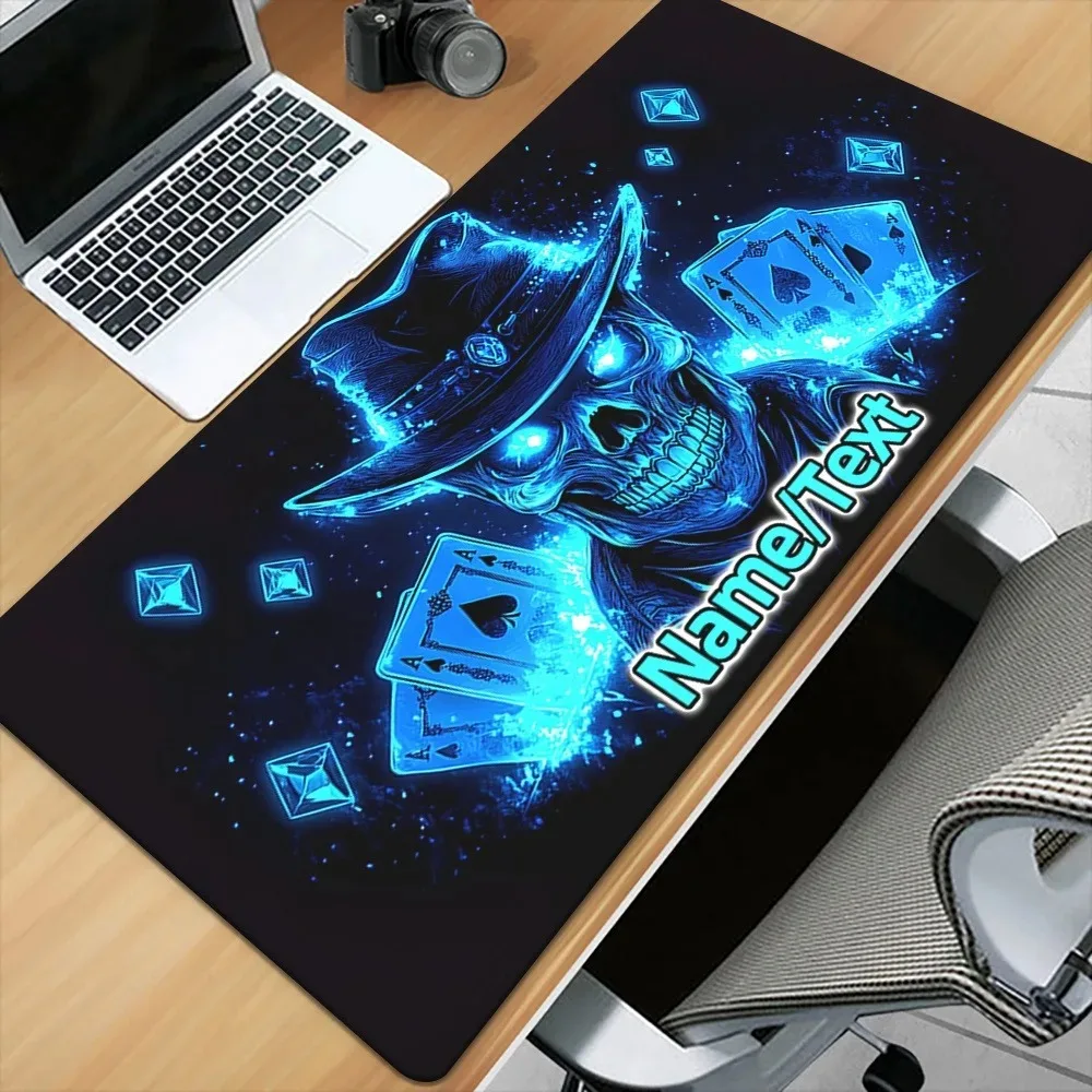 Poker Spider HD Large Desk Mat, Personalized Custom Name Text Mouse Pad, Practical for Office & Gaming