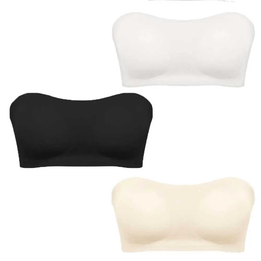 Sujetador Invisible sin tirantes de realce suave para mujer, Bralette sin aros antideslizante ajustado, hebilla frontal, sujetador a prueba de golpes para fiesta