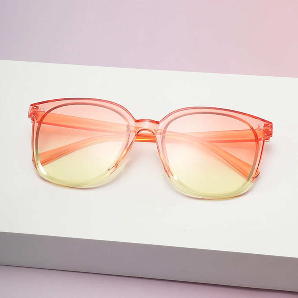 KLASSNUM Neue Schrittweise Candy Farbe Marke Cat Eye Sonnenbrille Frauen Übergroße gläser Weibliche Vintage Outdoor Ozean Sonnenbrille UV400 – Detail 6
