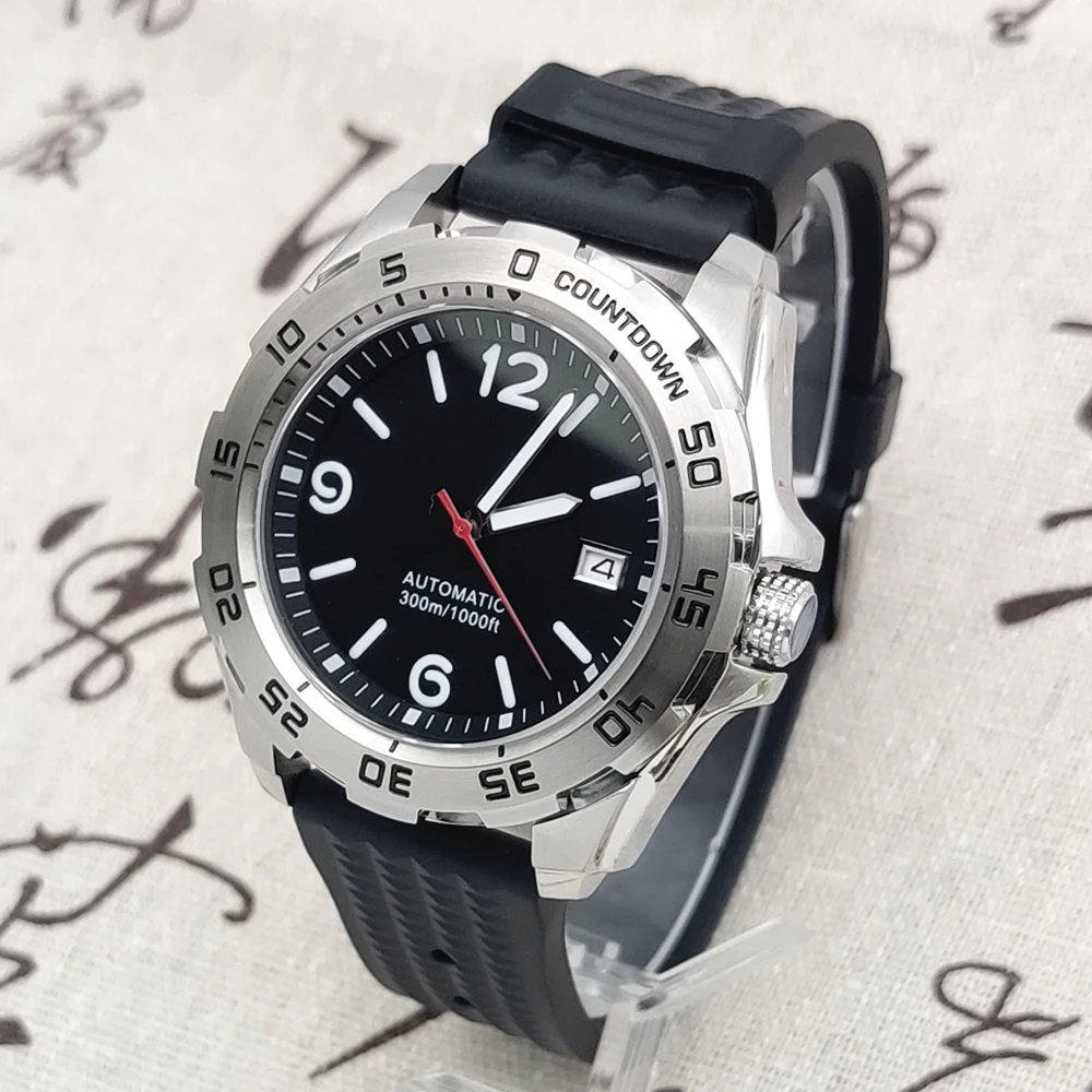 PARNSRPE 44mm Monster case Large digital luminous dial Men's minority design watchwrist NH35 automatic mechanical movement