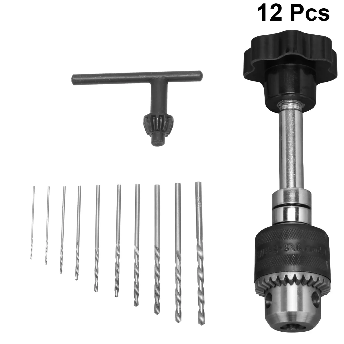 

1Pcs Compact Drill Kit Hand Drill 0.5-6.5mm for Jewelry Drilling Woodworking DIY Projects Lightweight Portable Tool