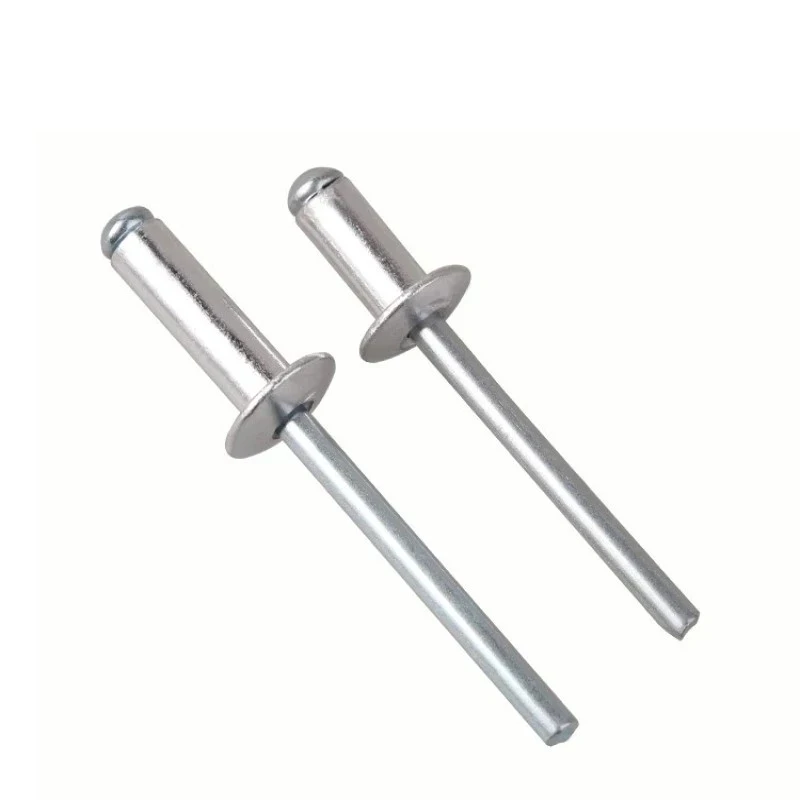 

M6.4 x 10-35mm Aluminium Self-Plugging Rivets / Dome Head Pop Rivets with Steel Shank for Automotive, Aviation & DIY