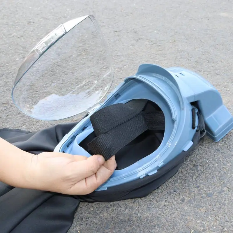 Electric air supply helmet, anti-fog wide field breathing protection, suitable for agriculture and industry