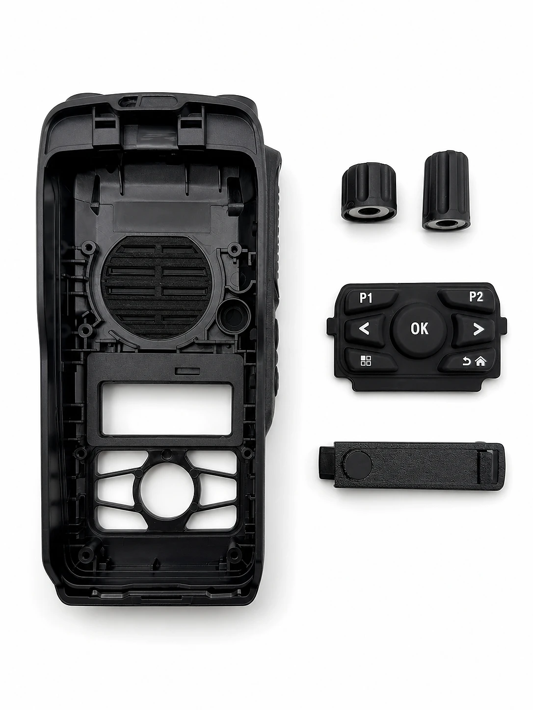 Walkie Talkies Full-keypad Replacement Front Housing Cover Case Kit For R5 Two Way Radio