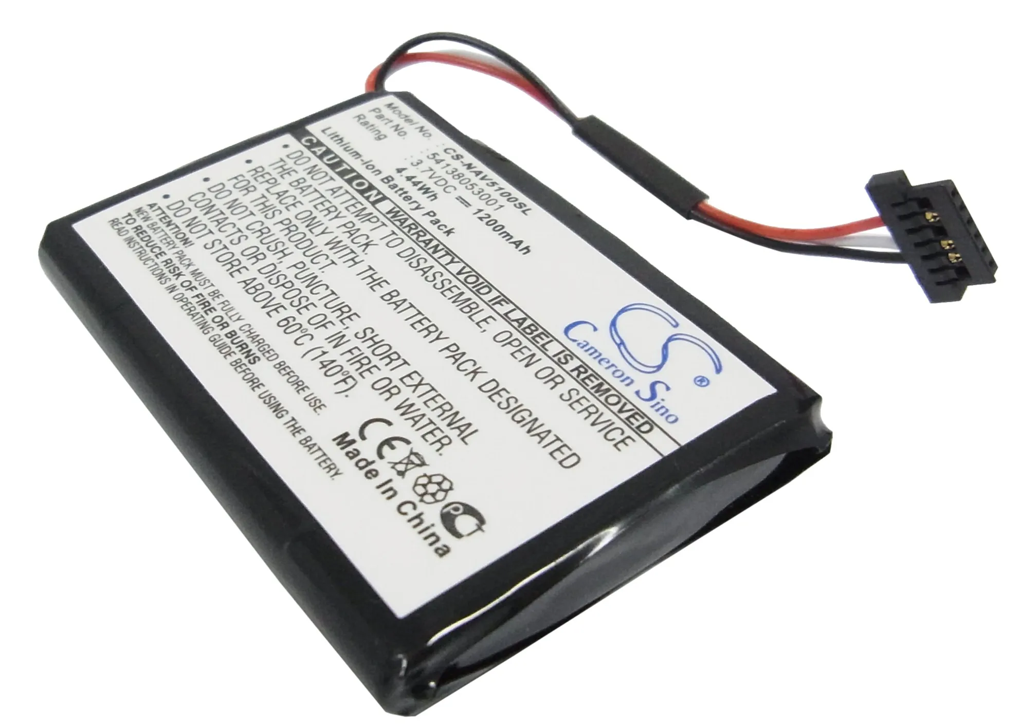 Replacement Battery for Navigon  5100, 5100 MAX 541380530001 3.7V/mA