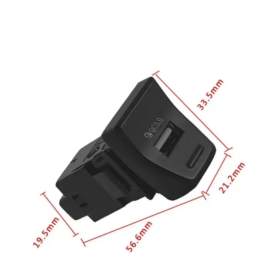 Central Control Position QC3.0 Car Charger For Toyota RAV4 2019 2020 2021 Bouton Backlight 5th Lossless Upgrade Accessories