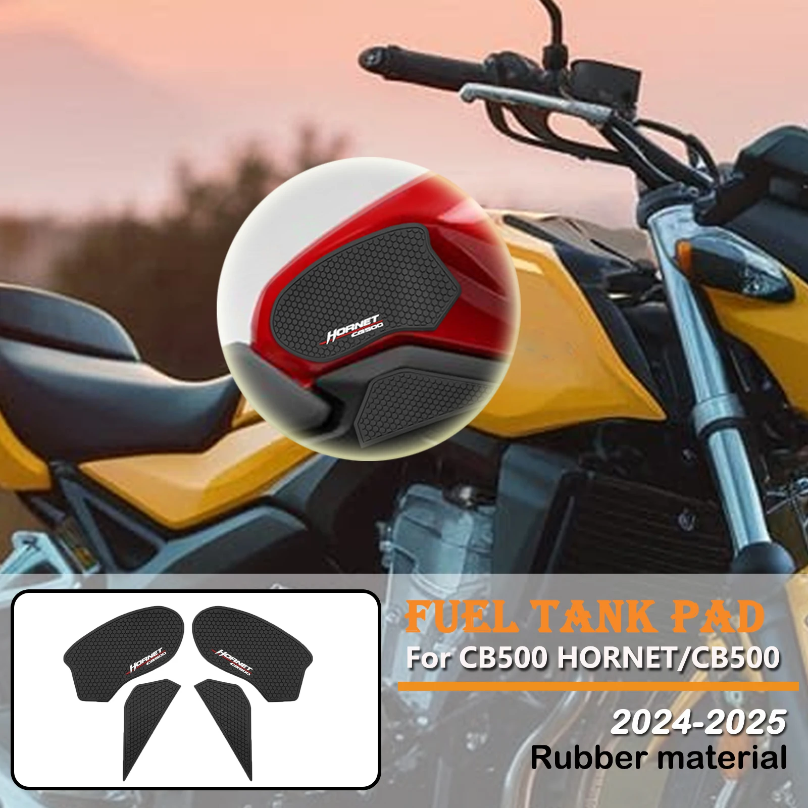 

Для CB500 HORNET cb 500 2024 2025 мотоциклетная накладка на топливный бак, противоскользящая наклейка на топливный бак, тяговая накладка на топливный бак
