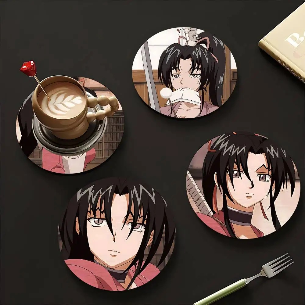 1pc Shigure Kousaka Anime Characters Wooden Coaster Colour Printing Cup Mat Home Desk Decoration Gifts