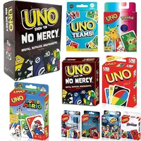 UNO NO MERCY Matching Card Game Pokemon Uno TEAMS Naruto Multiplayer Family Party Boardgame Funny Friends Entertainment Poker 