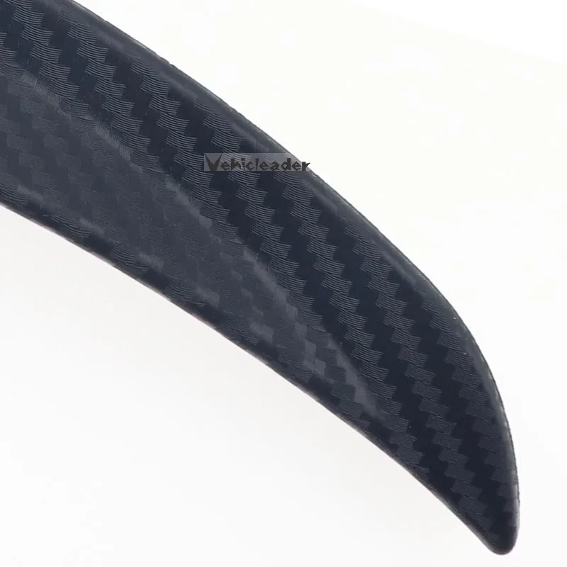 2x Universal 24.5cm Car Carbon Fiber Trim Fender Flares Mud Flaps Splash Guards Arch Wheel Eyebrow Protector Lip Car Truck SUV