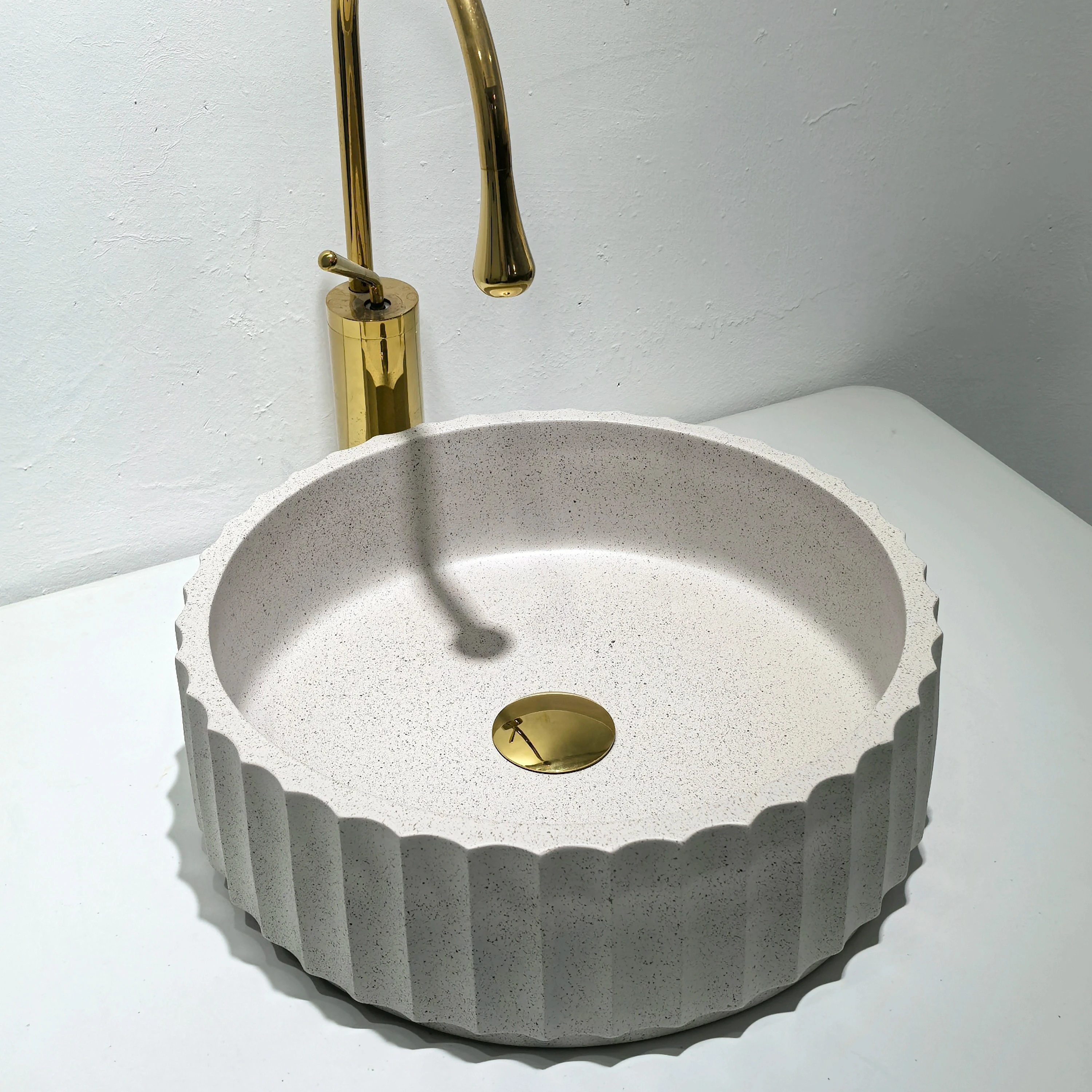 Multicolor Customize Artifical Stone Design Bathroom Sink Wash Basin Ceramic Counter Top Basin Countertop Sinks