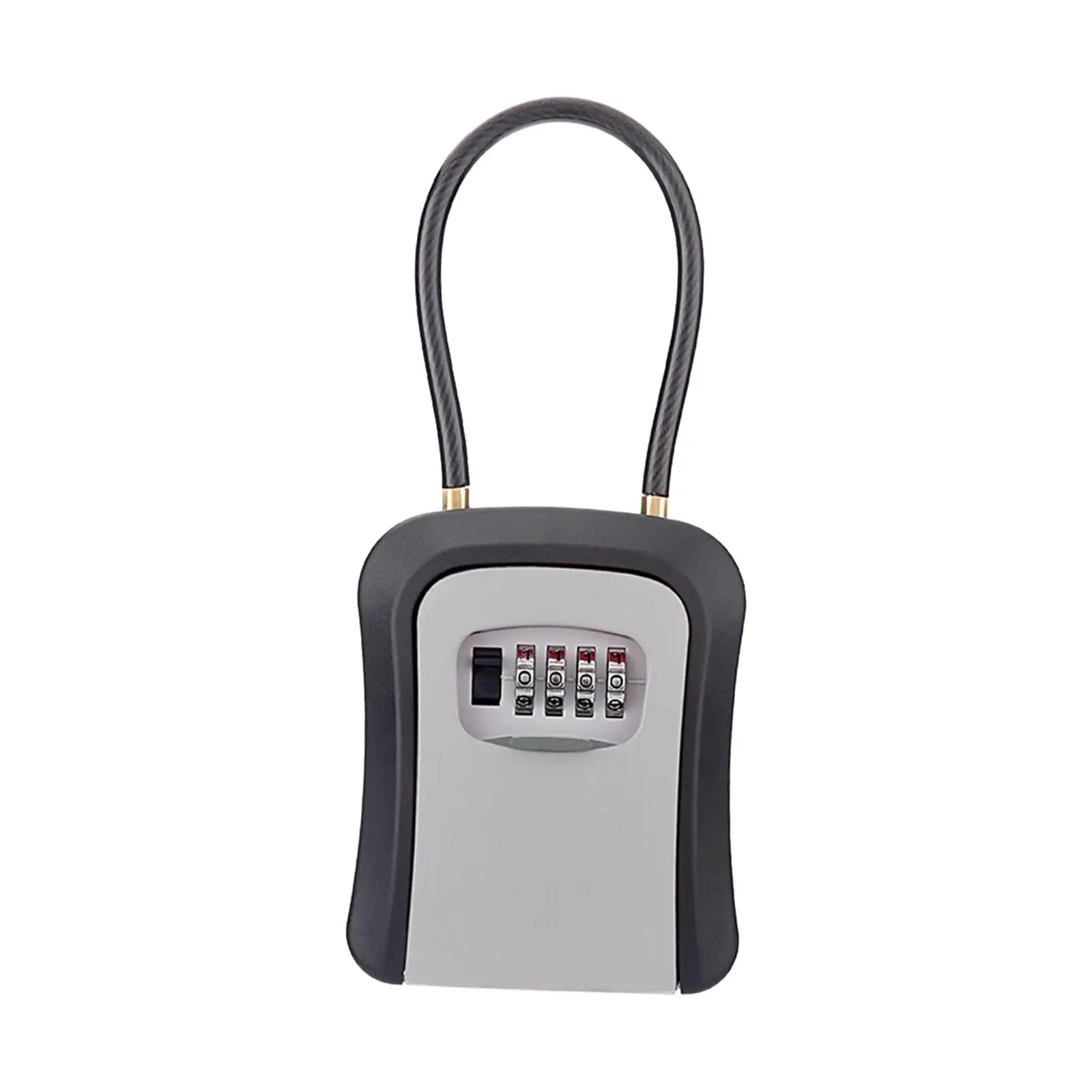 Key Storage Lock Box Case Resettable Code with 4 Digit Combination Weatherproof for House Keys, Car Keys Sturdy