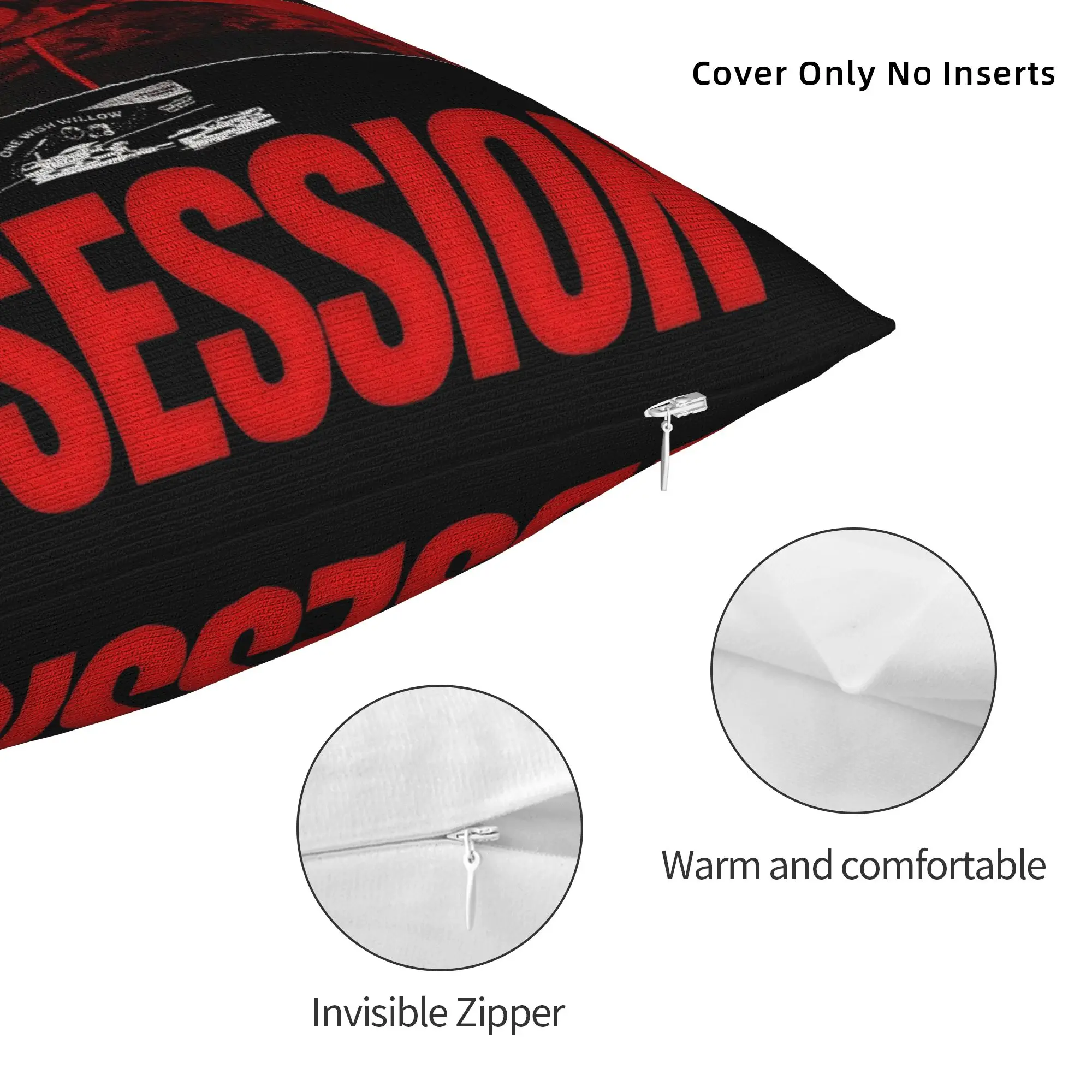 Obsessions One Wish Willow Pillowcase Soft Polyester Cushion Cover Gift Horror Movie Throw Pillow Case Cover Sofa Zippered
