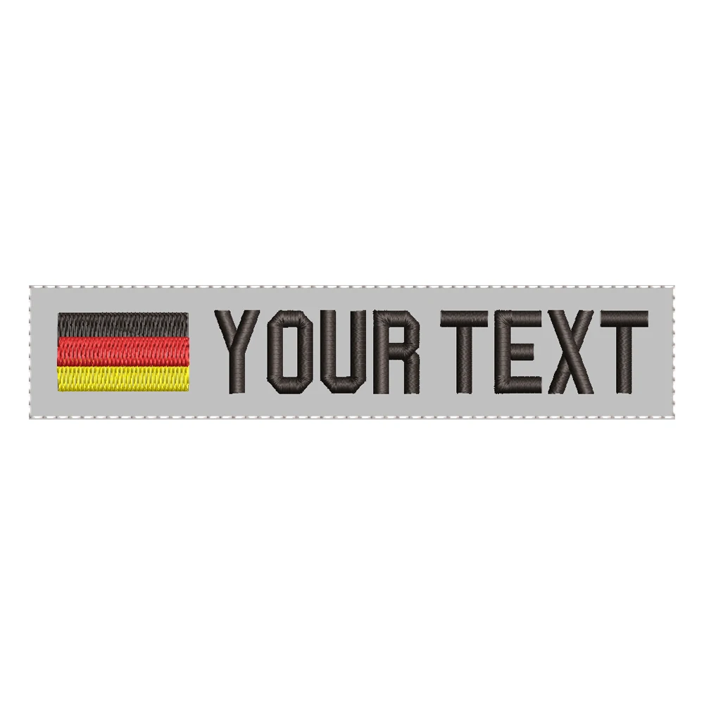 Green  Custom Name Tapes Chest Services Morale Tactical Military Embroidery Patch Badges