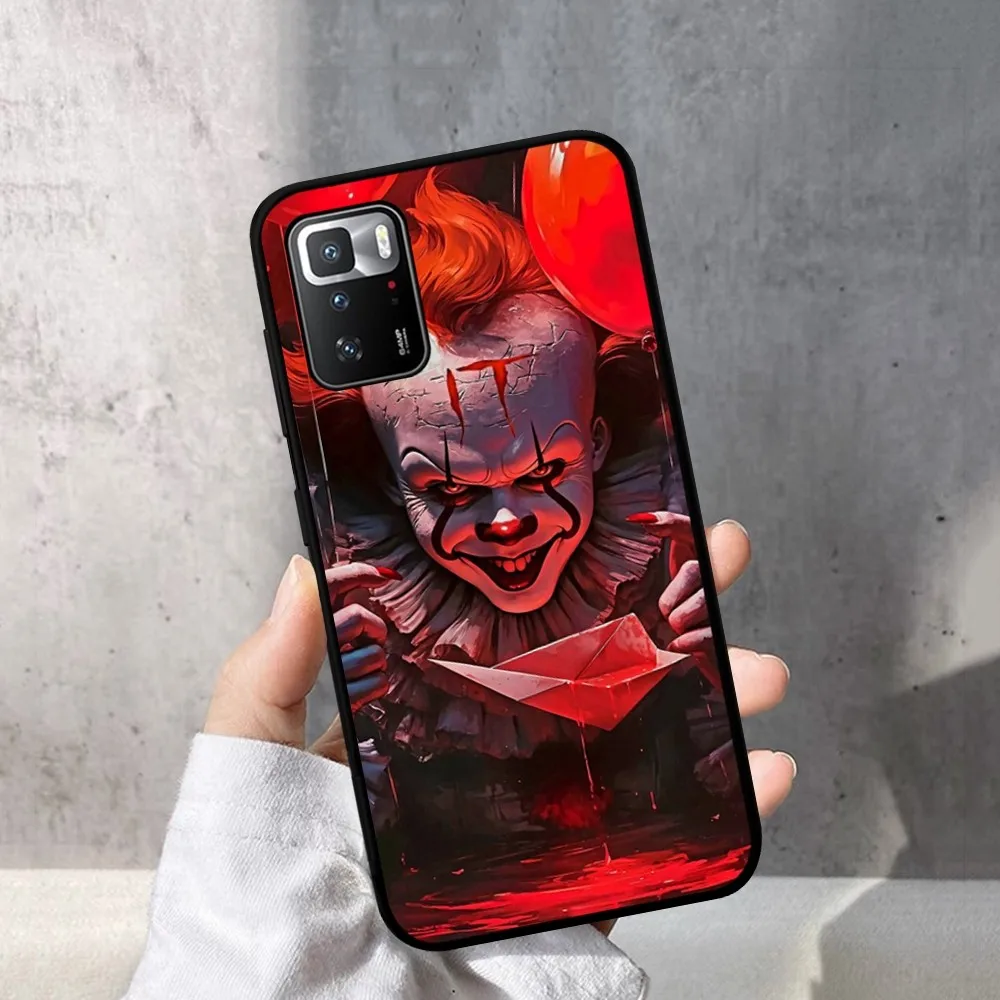 Classic Horror Film P-Pennywise Clown Horror Phone Case For Redmi Note 4 X 5 A 6 7 8 T 9 9S 10 11 11S 11Epro Poco M3 Pro