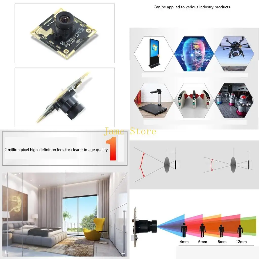 

LX0B USB-объектив в сборе AR0330 Модуль видеокамеры 1920x1080P с микрофоном