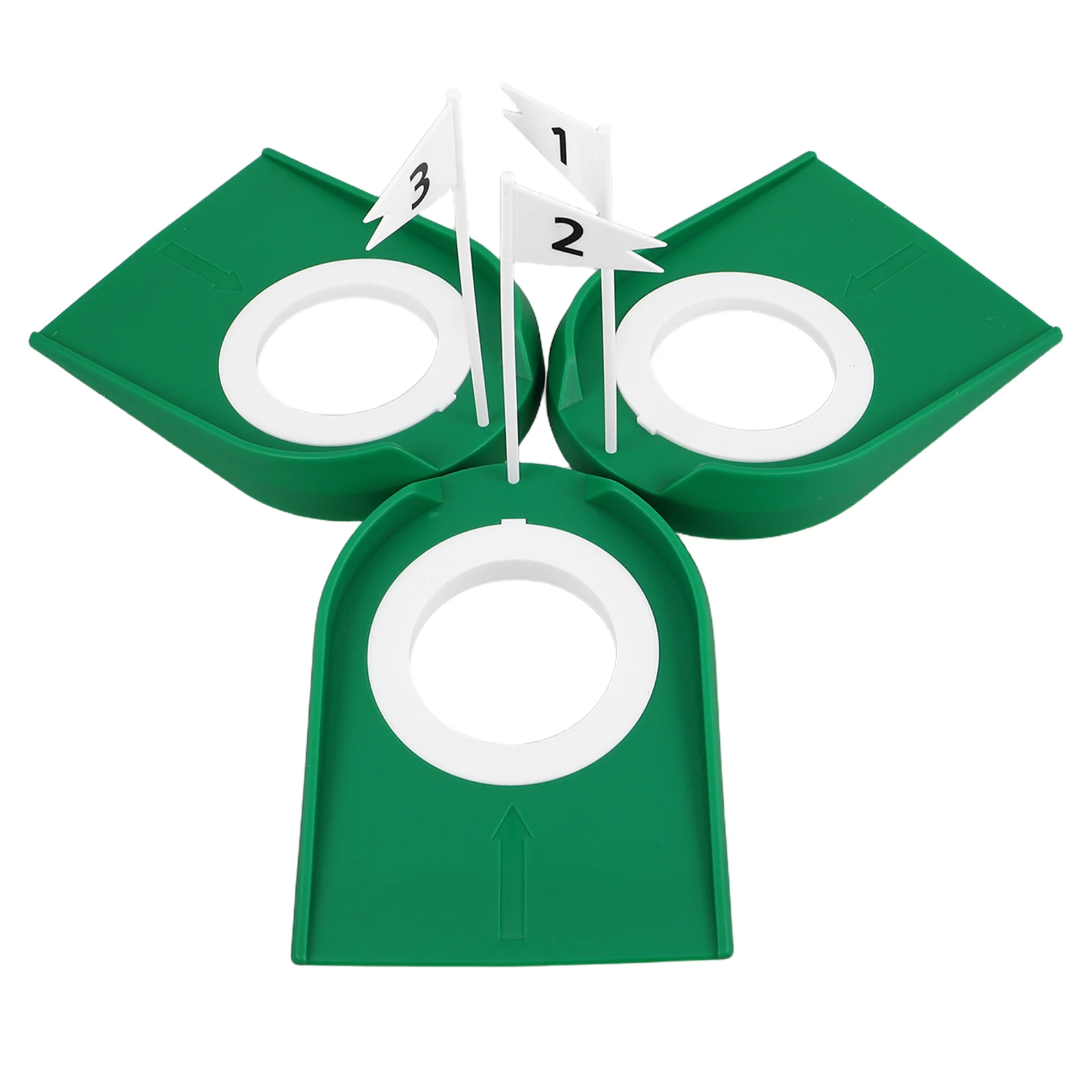 

3pcs Putter Cup H Flag Putting Fun Hole Pole Kids Accessories Indoor Practice Golf Skills Sturdy Materials