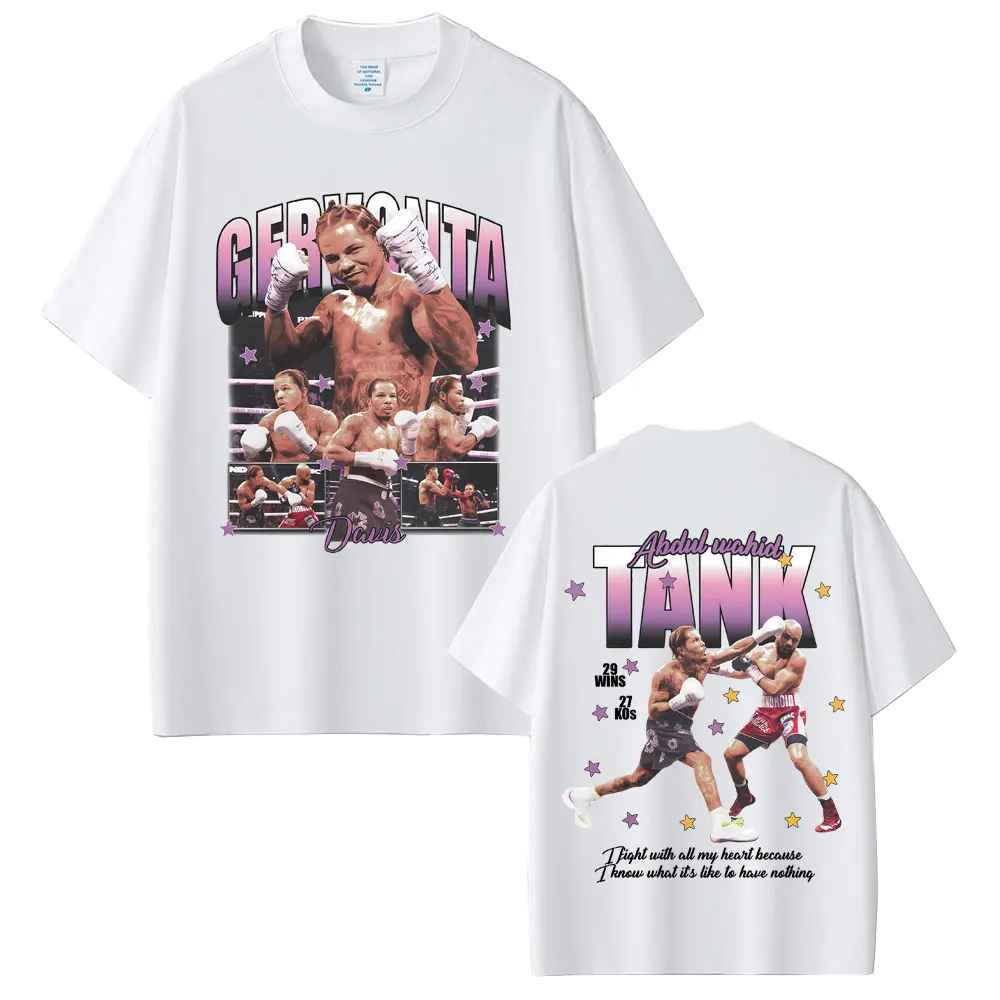 Gervonta Davis Graphic Print T-shirt Men Women Fashion Retro Boxing T Shirts Men's  Casual Oversized Short Sleeve T-shirts