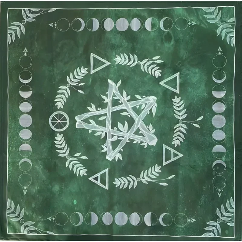 Symbol Tarot Card Tablecloth Black Divination Pad Tarot Reading Wicka Altar Witchcraft Spiritual Divination