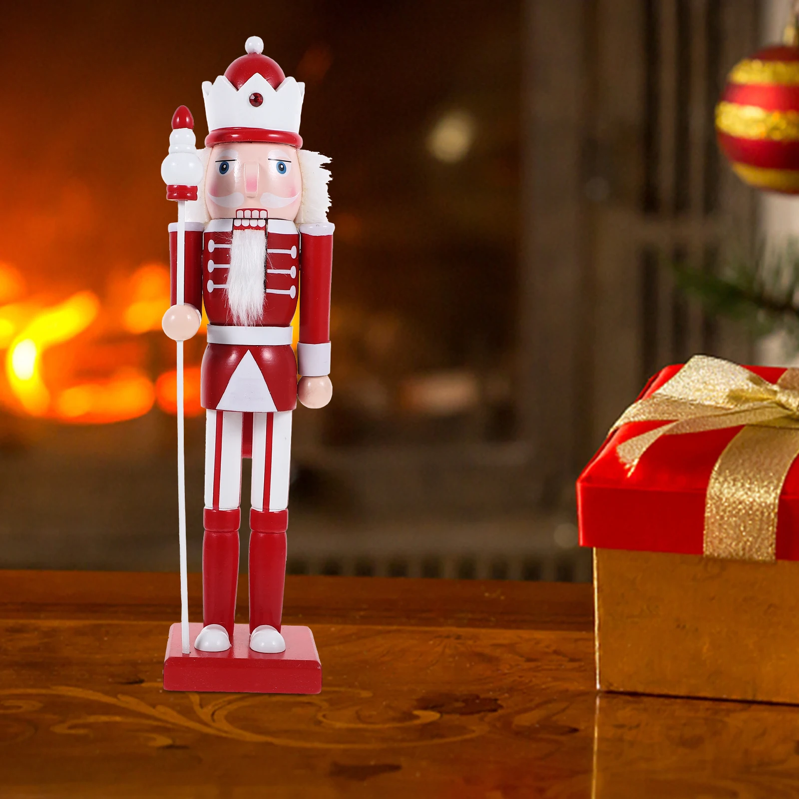 

Small Nutcracker Soldier Wooden Christmas Decoration Classic Xmas Home Decor Desktop Nutcracker Ornament Christmas Decorations