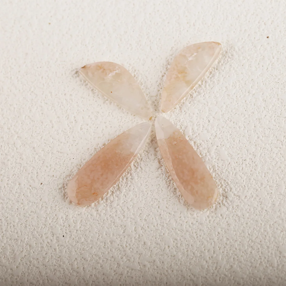 Natural Stone Fashion Earrings For Women Handmade Water Drop Cherry Agate Earrings Party Gifts DIY Jewelry 33x11x3mm 5.5g