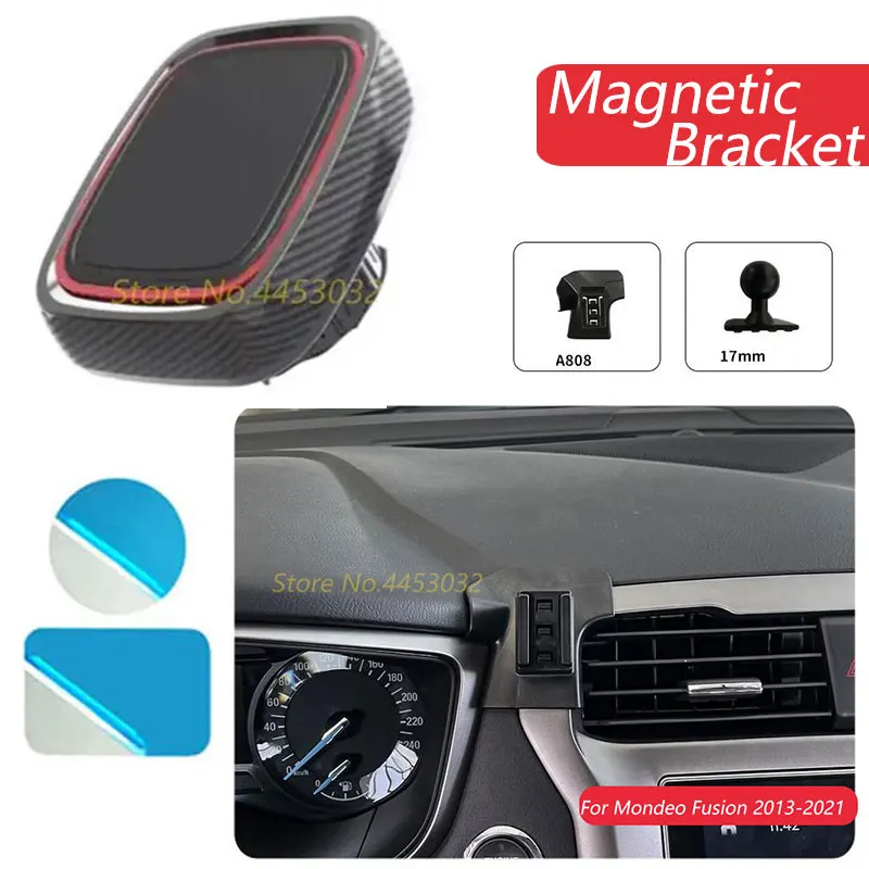

Магнитный автомобильный держатель для телефона Ford Mondeo Fusion MK5 2013-2021 GPS Сильный магнитный держатель с базой аксессуары для интерьера