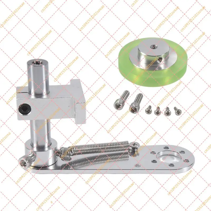 200mm Aluminum PU Industrial Encoder Wheel with 20mm Mounting Bracket for CNC Machine
