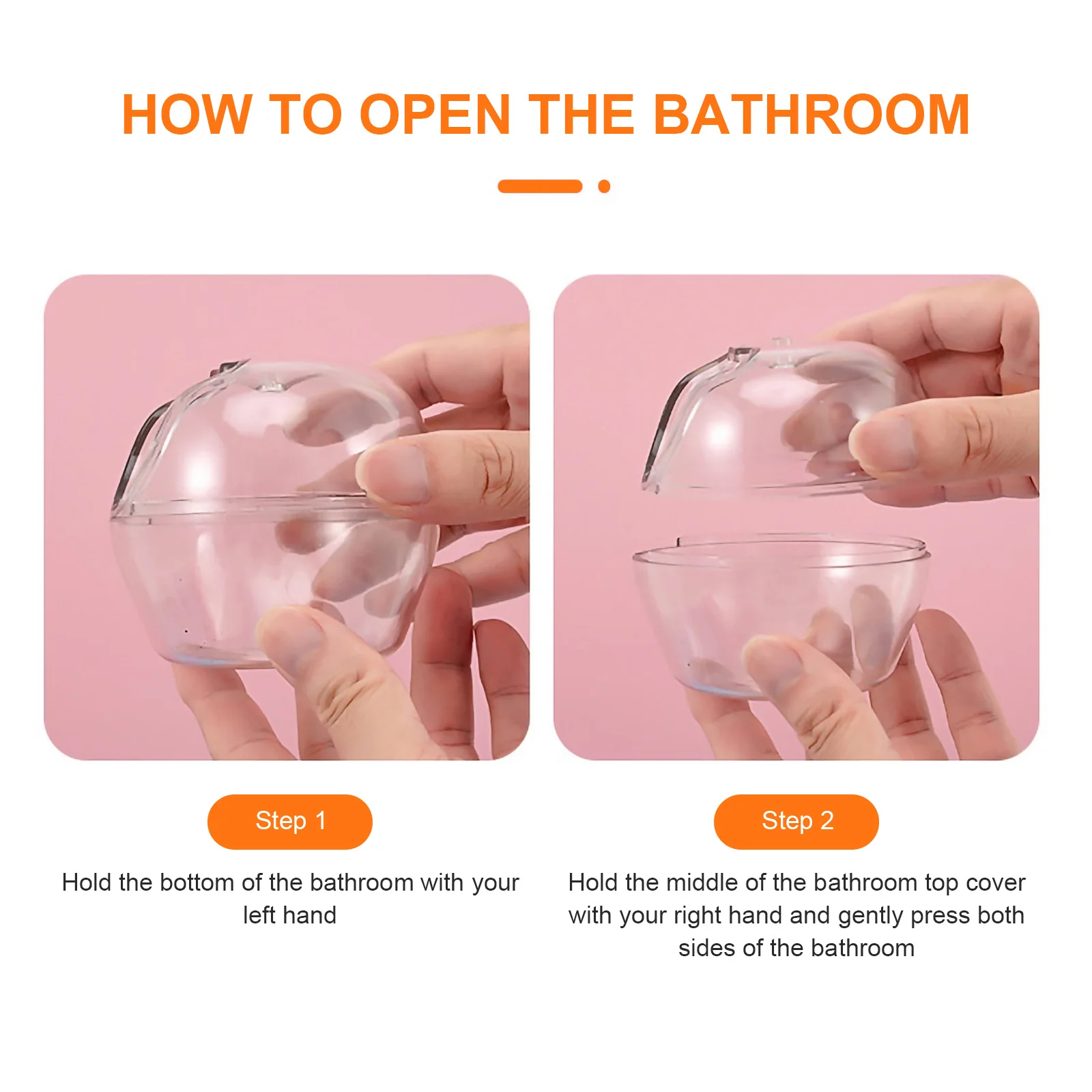 

Pet Bathroom Transparent Plastic Hamster Toilet Sandbox Bathtub Sleeping Nest Shower Container Pet Supplies Small Animals Bath